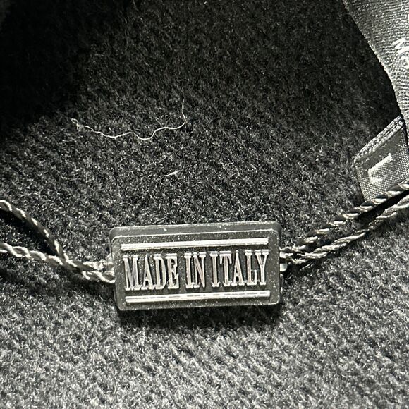 Iceland Made In Italy Men’s Large Black 1/4 Zip Pullover Sweater 80% Wool - Picture 4 of 7